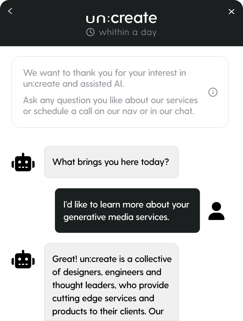 un:create chat